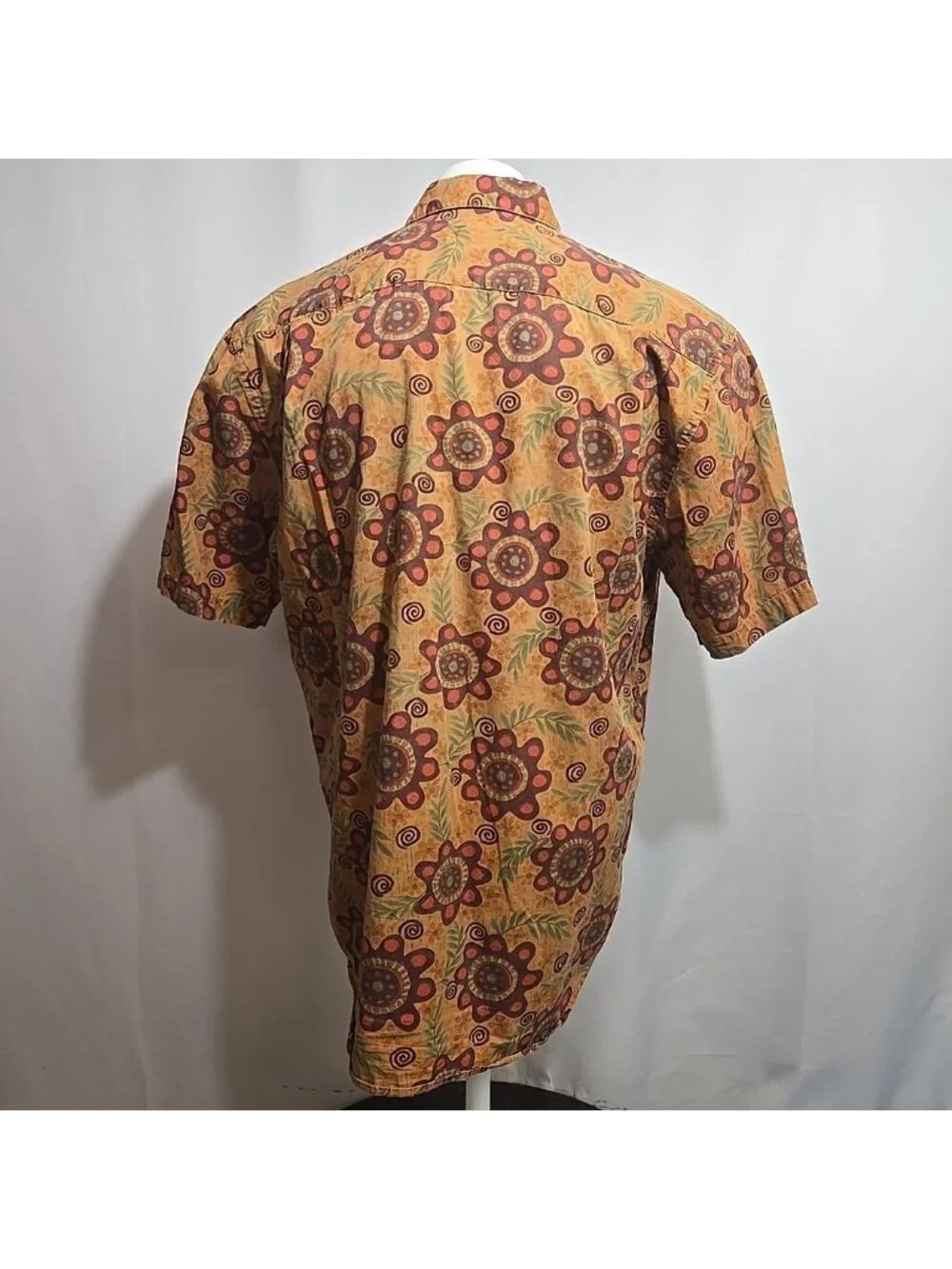 VTG Banana Republic Safari & Travel Hawaiian Shirt Mens Size Medium Floral Print